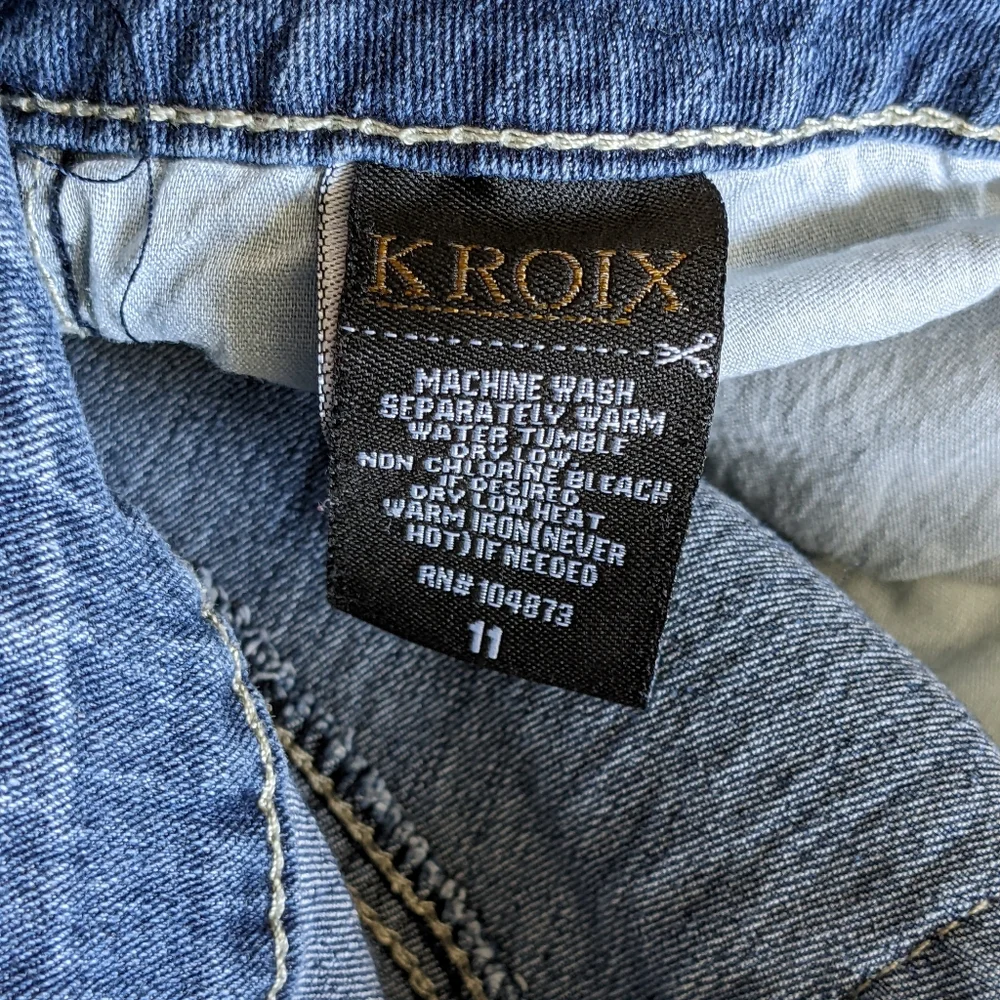 Kroix Button Fly Jean Shorts - Picture 6 of 8
